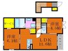 宇野線<宇野みなと線>/備前西市駅 徒歩55分 2階 築4年 2LDKの間取り