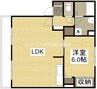 吉備線<桃太郎線>/大安寺駅 徒歩17分 1階 築26年 1LDKの間取り