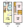 岡山市電清輝橋線<岡山電気軌道>/清輝橋駅 徒歩55分 1階 築19年 2LDKの間取り