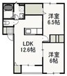 宇野線<宇野みなと線>/備前西市駅 徒歩18分 2階 築18年 2LDKの間取り