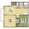 宇野線<宇野みなと線>/大元駅 徒歩12分 1階 築30年 2LDKの間取り