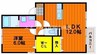岡山市電東山本線<岡山電気軌道>/門田屋敷駅 徒歩22分 2階 築18年 1LDKの間取り