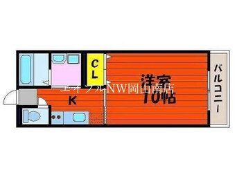 間取図 山陽本線（中国）/岡山駅 徒歩16分 5階 築19年