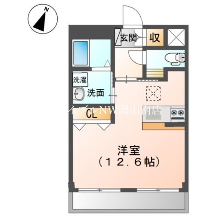 間取図 山陽本線（中国）/岡山駅 徒歩30分 1階 築8年