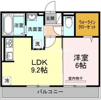 間取図 宇野線<宇野みなと線>/備前西市駅 徒歩4分 3階 築9年