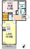 宇野線<宇野みなと線>/備前西市駅 徒歩8分 1階 築9年 1LDKの間取り