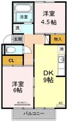 岡山市電東山本線<岡山電気軌道>/東山・おかでんミュージアム駅 徒歩63分 1階 築39年 2DKの間取り