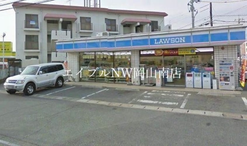 ローソン新福(コンビニ)まで750m 岡山市電清輝橋線<岡山電気軌道>/清輝橋駅 徒歩39分 1階 築33年