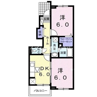 間取図 宇野線<宇野みなと線>/備前田井駅 徒歩13分 1階 築12年