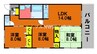 宇野線<宇野みなと線>/備前西市駅 徒歩22分 2階 築22年 3LDKの間取り