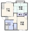 宇野線<宇野みなと線>/備前西市駅 徒歩20分 1階 築35年 2DKの間取り