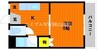 宇野線<宇野みなと線>/大元駅 徒歩15分 3階 築39年 1Kの間取り