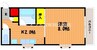宇野線<宇野みなと線>/備前西市駅 徒歩75分 2階 築33年 1Kの間取り