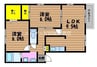 山陽本線（中国）/岡山駅 バス:40分:停歩11分 2階 築28年 2LDKの間取り