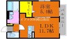 宇野線<宇野みなと線>/八浜駅 徒歩8分 1階 築8年 1LDKの間取り