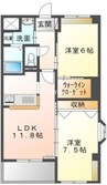 宇野線<宇野みなと線>/大元駅 徒歩35分 1階 築12年 2LDKの間取り