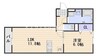 宇野線<宇野みなと線>/備前西市駅 徒歩44分 2階 1年未満 1LDKの間取り