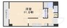 山陽本線（中国）/北長瀬駅 徒歩28分 6階 築26年 1Kの間取り