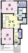 宇野線<宇野みなと線>/常山駅 徒歩20分 1階 築14年 2DKの間取り