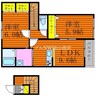 岡山市電清輝橋線<岡山電気軌道>/清輝橋駅 徒歩32分 2階 築浅 2LDKの間取り