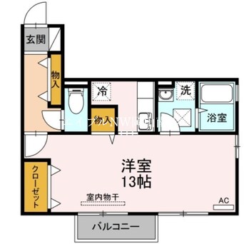 間取図 宇野線<宇野みなと線>/備前西市駅 徒歩21分 1階 築18年