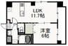 岡山市電清輝橋線<岡山電気軌道>/大雲寺前駅 徒歩3分 5階 築11年 1LDKの間取り