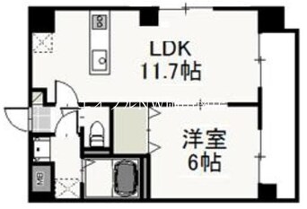 間取図 岡山市電清輝橋線<岡山電気軌道>/大雲寺前駅 徒歩3分 5階 築11年