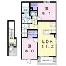 宇野線<宇野みなと線>/備前田井駅 徒歩13分 2階 築12年 2LDKの間取り