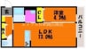 宇野線<宇野みなと線>/備前西市駅 徒歩19分 2階 築10年 1LDKの間取り