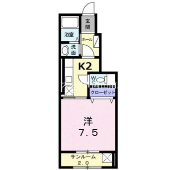 間取図 岡山市電清輝橋線<岡山電気軌道>/清輝橋駅 徒歩53分 1階 築12年