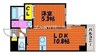 山陽本線（中国）/北長瀬駅 徒歩26分 5階 築9年 1LDKの間取り