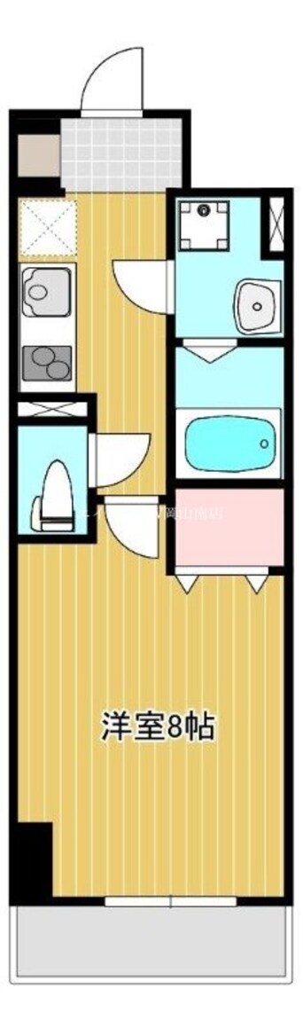 間取図 山陽本線（中国）/岡山駅 バス40分岡電バス・新福・岡山交通本社前下車:停歩5分 4階 1年未満