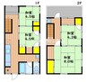 山陽本線（中国）/岡山駅 徒歩17分 2階 築39年 4DKの間取り