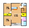 宇野線<宇野みなと線>/備前田井駅 徒歩9分 2階 築19年 2LDKの間取り