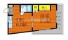 山陽本線（中国）/岡山駅 バス:30分:停歩3分 4階 築40年 1DKの間取り