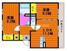 岡山市電東山本線<岡山電気軌道>/東山・おかでんミュージアム駅 徒歩53分 3階 築16年 2LDKの間取り