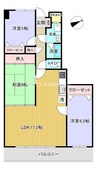 宇野線<宇野みなと線>/備前西市駅 徒歩24分 3階 築33年 3LDKの間取り