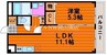 宇野線<宇野みなと線>/備前西市駅 徒歩21分 3階 築12年 1LDKの間取り