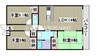 宇野線<宇野みなと線>/備前西市駅 徒歩15分 3階 築23年 3LDKの間取り