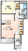 山陽本線（中国）/岡山駅 バス:24分:停歩9分 1階 築10年 1LDKの間取り