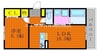 山陽本線（中国）/岡山駅 バス:24分:停歩10分 2階 築7年 1LDKの間取り