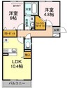 宇野線<宇野みなと線>/備前西市駅 徒歩11分 2階 築8年 2LDKの間取り