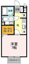 宇野線<宇野みなと線>/備前西市駅 徒歩15分 1階 築16年 1Kの間取り