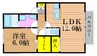 宇野線<宇野みなと線>/備前西市駅 徒歩31分 2階 築18年 1LDKの間取り