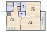 宇野線<宇野みなと線>/備前西市駅 徒歩53分 1階 築38年 2DKの間取り