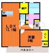 宇野線<宇野みなと線>/備前西市駅 徒歩28分 2階 築12年 1LDKの間取り