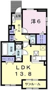 宇野線<宇野みなと線>/備中箕島駅 徒歩13分 1階 築浅 1LDKの間取り