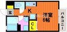 岡山市電東山本線<岡山電気軌道>/東山・おかでんミュージアム駅 徒歩55分 2階 築29年 1Kの間取り