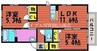 山陽本線（中国）/岡山駅 バス:28分:停歩4分 2階 築20年 2LDKの間取り