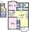 宇野線<宇野みなと線>/常山駅 徒歩20分 2階 築21年 2LDKの間取り